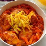 طرز تهیه مرغ خوشمزه با هویج و آلو طرز تهیه مرغ خوشمزه با هویج و آلو