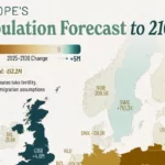 جمعیت اروپا در سال ۲۱۰۰ چقدر کاهش می یابد؟ + نقشه
