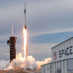 پرتاب موشک اسپیس‌ایکس بر فراز کالیفرنیا