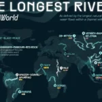 ۱۵ رودخانه طولانی جهان همراه با رتبه‌بندی و کشورهایی که میزبان آن‌ها هستند + اینفوگرافی