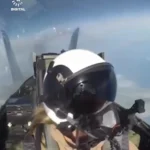 پرواز عروس ترامپ با جنگنده اف 18