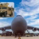 چند خودروی هاموی در بزرگ‌ترین هواپیمای ترابری ارتش آمریکا جا می‌شود؟