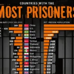 کشورهای با بیشترین تعداد زندانی در سال ۲۰۲۵ + اینفوگرافی