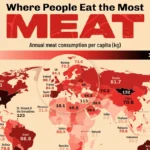 سرانه مصرف گوشت در جهان بر اساس آمار سازمان فائو + جایگاه نگران کننده ایران