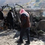 تصاویر؛ رد خونین حمله اسرائیل به روستایی در سوریه