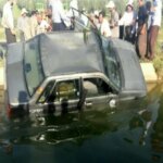 جزئیات سقوط یک خودرو به داخل کانال آب