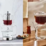 مدل کتری قوری شیشه ای + شیک ترین کتری قوی پیرکس و نشکن برای چای