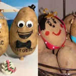 تزیین سیب زمینی پیاز جهاز عروس + قشنگ ترین ایده ها برای تزیین سیب زمینی عروس