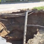 فرونشست خطرناک در این شهر ایران/ یک بلوار پرتردد مسدود شد