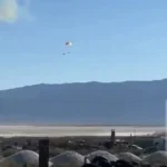 سقوط جنگنده  اف–۱۶ نیروی هوایی آمریکا در کالیفرنیا