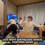 تلاش برای جلوگیری از سقوط تلویزیون در زلزله ۷.۵ ریشتری تلاش برای جلوگیری از سقوط تلویزیون در زلزله ۷.۵ ریشتری