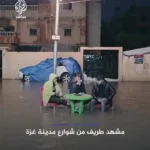 صحنه جالب در خیابان‌های غزه