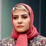 رابعه اسکویی در کنار استاد محمد علی کشاورز، 20 سال پیش