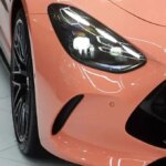 مرسدس AMG GT با لباس پاستلی کمیاب در خیابان های دبی