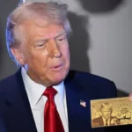 رونمایی دونالد ترامپ از کارت طلایی ۱ میلیون دلاری برای دریافت شهروندی آمریکا رونمایی دونالد ترامپ از کارت طلایی ۱ میلیون دلاری برای دریافت شهروندی آمریکا