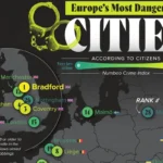 خطرناکترین شهرهای اروپا از نظر مقیاس جرم و جنایت بر اساس نظر شهروندان + اینفوگرافی خطرناکترین شهرهای اروپا از نظر مقیاس جرم و جنایت بر اساس نظر شهروندان + اینفوگرافی
