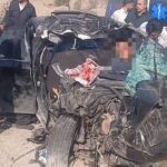 صحنه تصادف مرگبار همسر معاون رئیس‌جمهور در محور تهران-سمنان + ویدیو