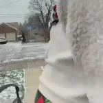 باد شدید در نیویور یک زن را سرنگون کرد