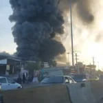 آتش سوزی شدید کارخانه کاله در شهر آمل