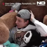 زمین هاکی روی یخ عروسک‌باران شد