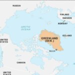 تصویر جنجالی که آمریکا از نقشه گرینلند منتشر کرد