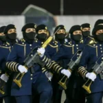 رژه نظامی سربازان زن در ارتش عربستان سعودی + ویدئو